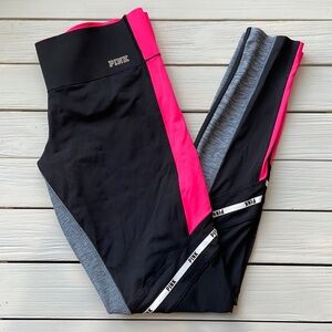 VS PINK Ultimate Leggings Black Pink Grey size XS